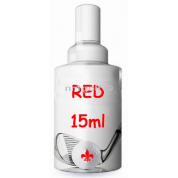 15 ml tinta roja para bolas de golf